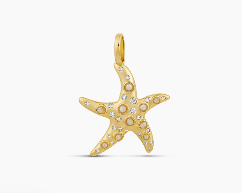 Golden Tide Starfish Charm