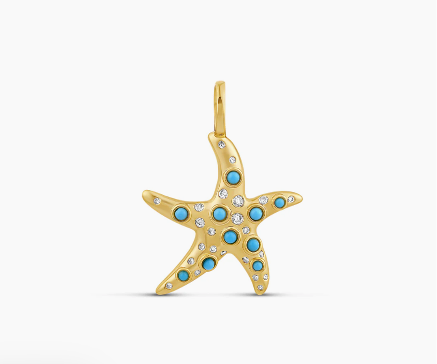 Golden Tide Starfish Charm