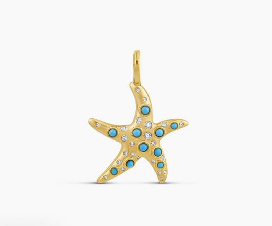 Golden Tide Starfish Charm