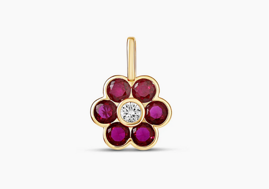 Bloom Flower Charm Pendant