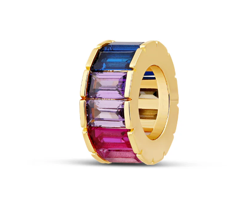 Radiant Baguette Spacer Charm