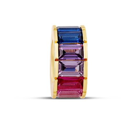 Radiant Baguette Spacer Charm