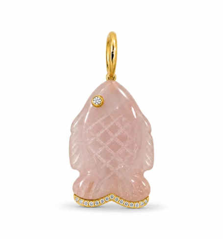 Coastal Crush Natural Stone Fish Charm