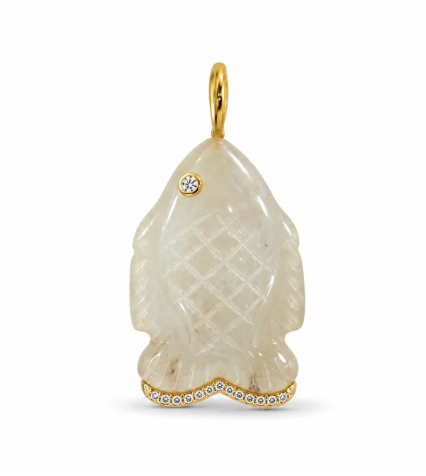 Coastal Crush Natural Stone Fish Charm