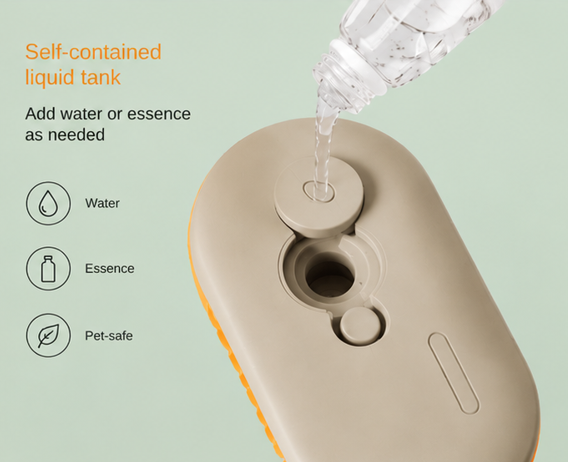 3-in-1 Electric Pet Grooming Brush for Dogs & Cats