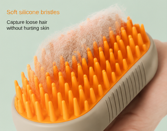 3-in-1 Electric Pet Grooming Brush for Dogs & Cats