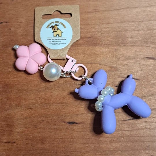 Balloon Dog Keychain/Bag Charm