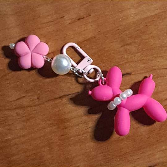 Balloon Dog Keychain/Purse Charm