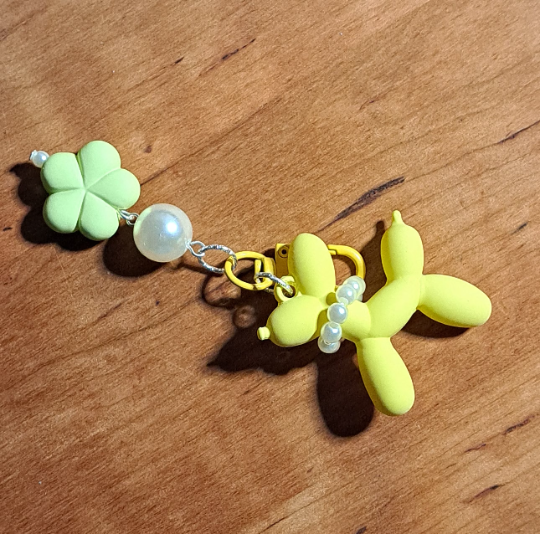 Balloon Dog Keychain/Purse Charm