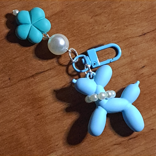 Balloon Dog Keychain/Purse Charm