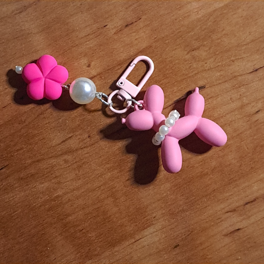 Balloon Dog Keychain/Purse Charm