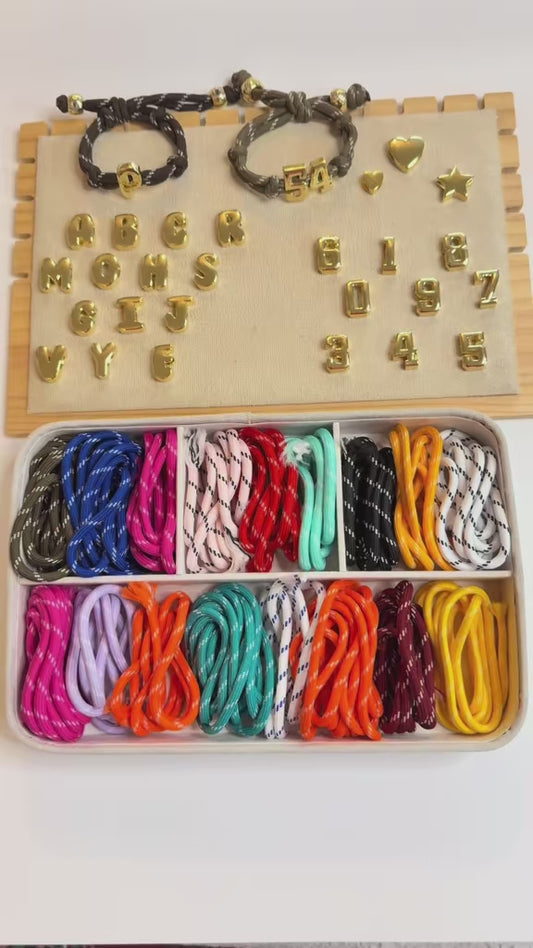 Paracord Bubble Letter Bracelet