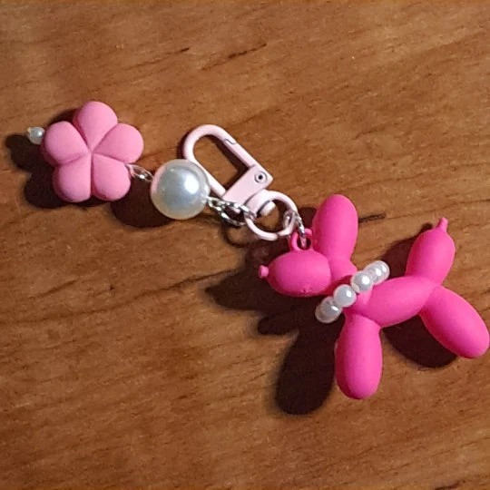 Balloon Dog Keychain/Bag Charm